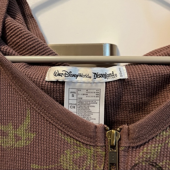 Disney Mickey Brown Zip Up Sweatshirt - Picture 5 of 5